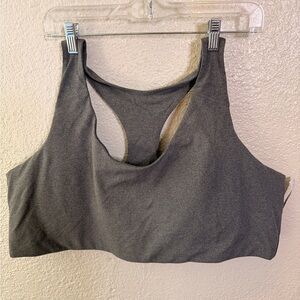 Old Navy 4X Dark Gray Seamless Racerback Sports Bralette